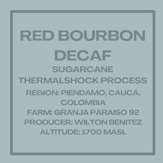 Red Bourbon Decaf Sugarcane Thermalshock Process
